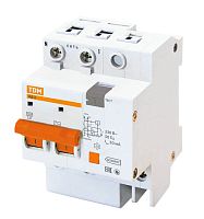 Выключатель автоматический дифференциальный АД-2 2п 40А C 30мА тип AC (4 мод) | код. SQ0221-0004 | TDM 
